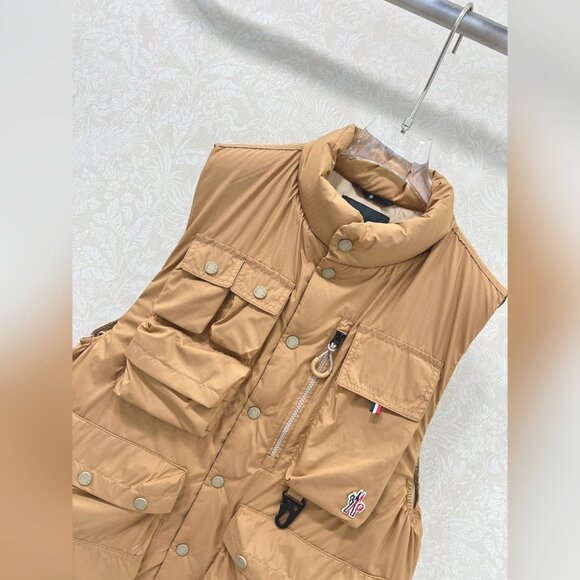 Moncler tongass down field vest - brown - Picture 6 of 12